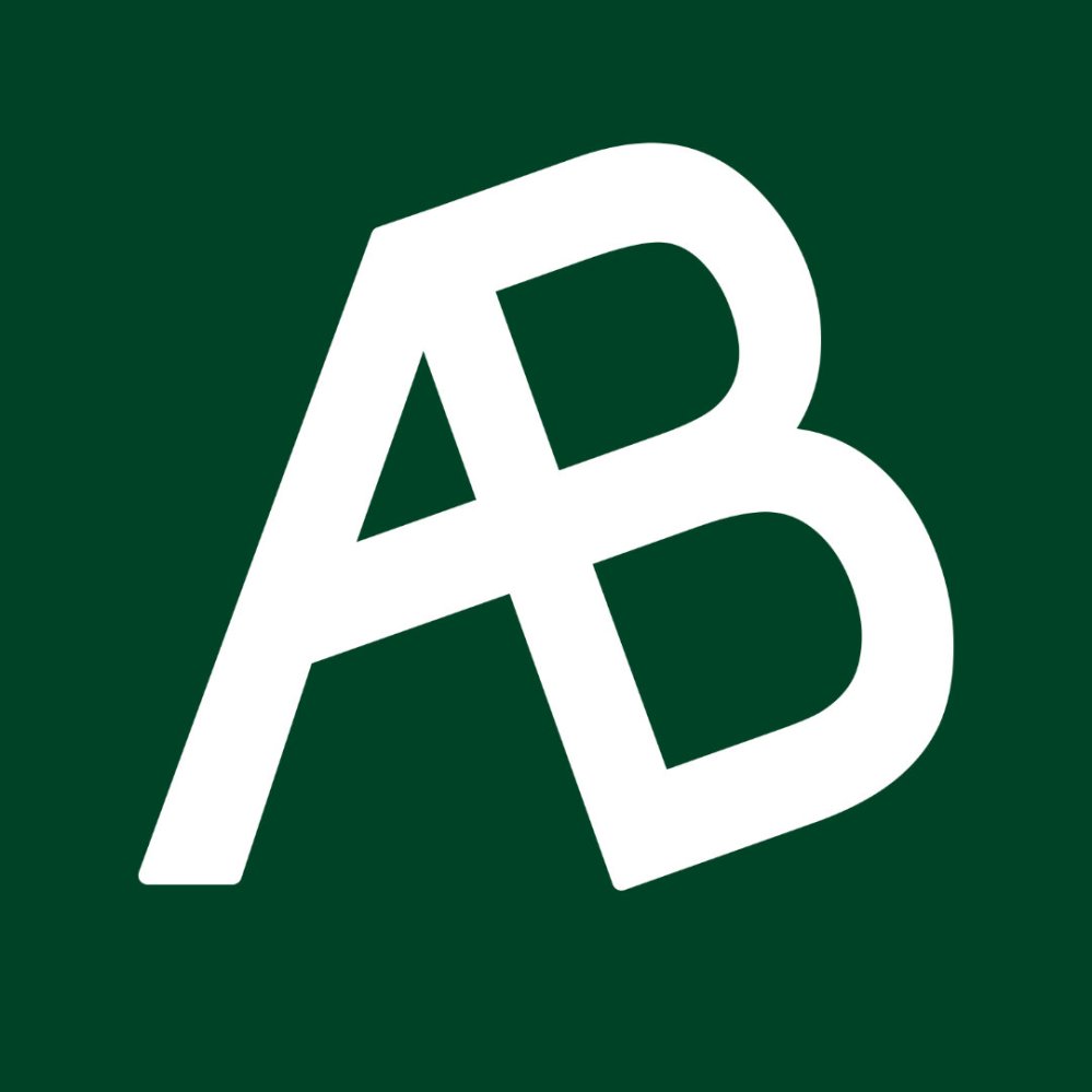 AndyBerry.co.uk Logo, Simple, green and white, lower res