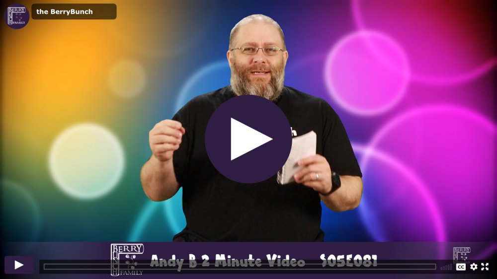 S05E081, Wait. Wait. Wait Some More! Andy B 2 Minute Video WP