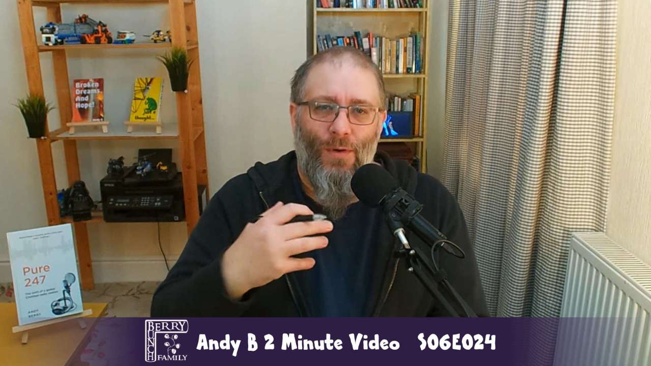 S06E024, Pausing And The Back Burner, Andy B 2 Minute Video
