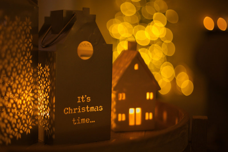 Christmas time candle